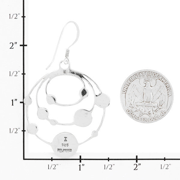 Planets Sky Matrix Earrings Sterling Silver E1448-C94