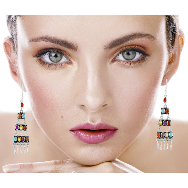 Multicolor Earrings E1457-C71