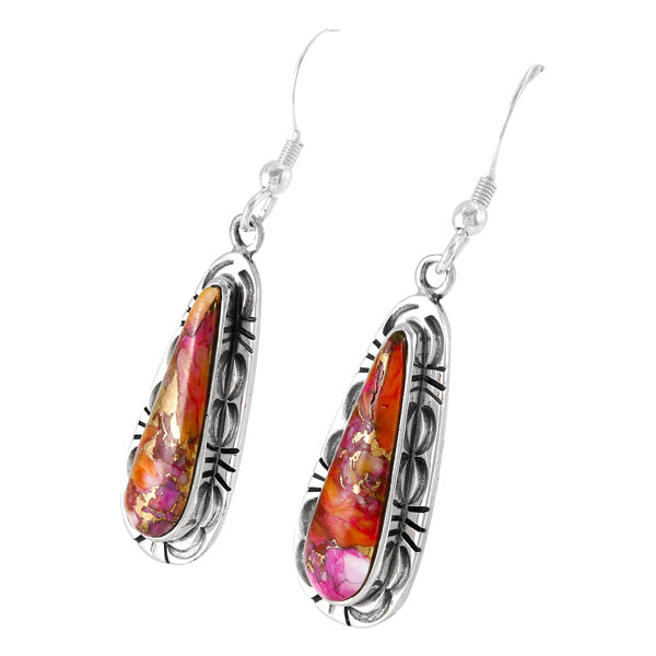 Plum Spiny Earrings Sterling Silver E1459-C92