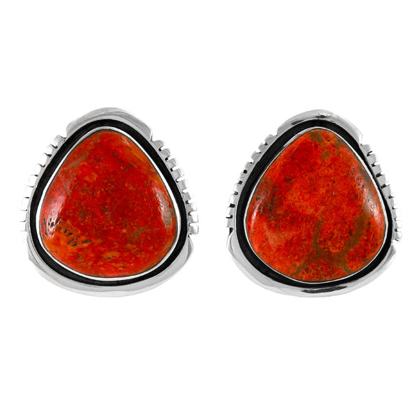 Coral Earrings Sterling Silver E1461-C74