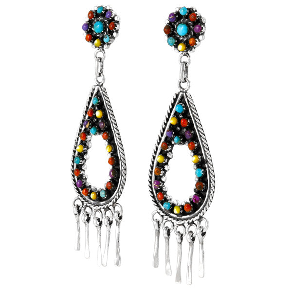 Multicolor Earrings E1464-LG-C71 (Larger version)