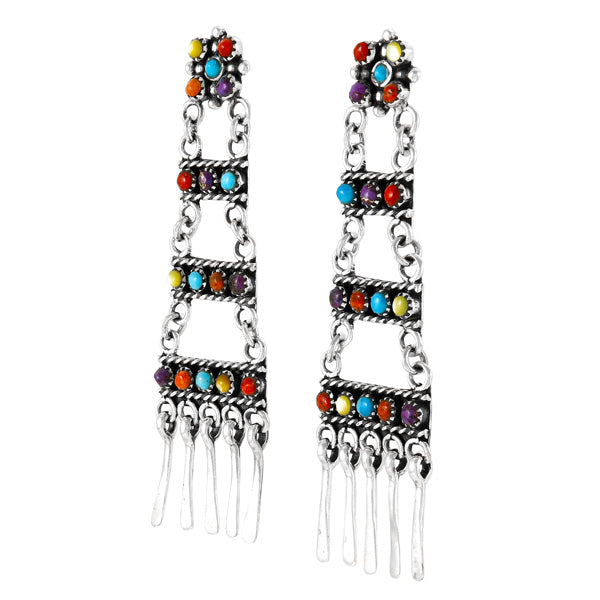 Multicolor Earrings E1465-LG-C71 (Larger version)