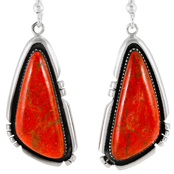 Coral Earrings Sterling Silver E1467-C74