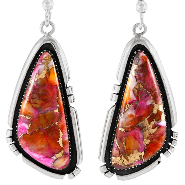 Plum Spiny Earrings Sterling Silver E1467-C92