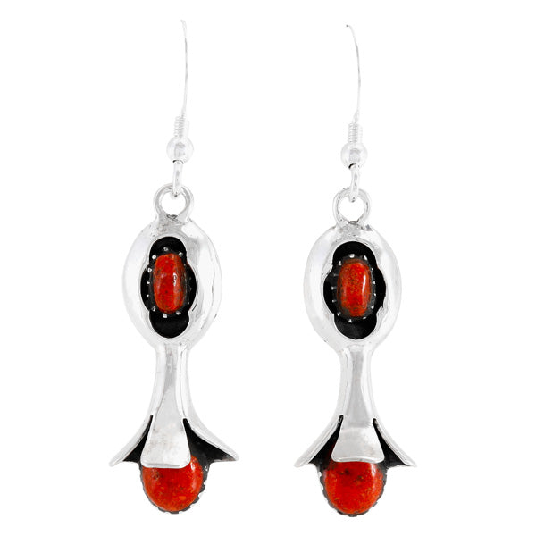 Coral Earrings Sterling Silver E1481-C74