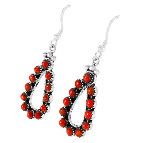 Coral Earrings Sterling Silver E1486-C74