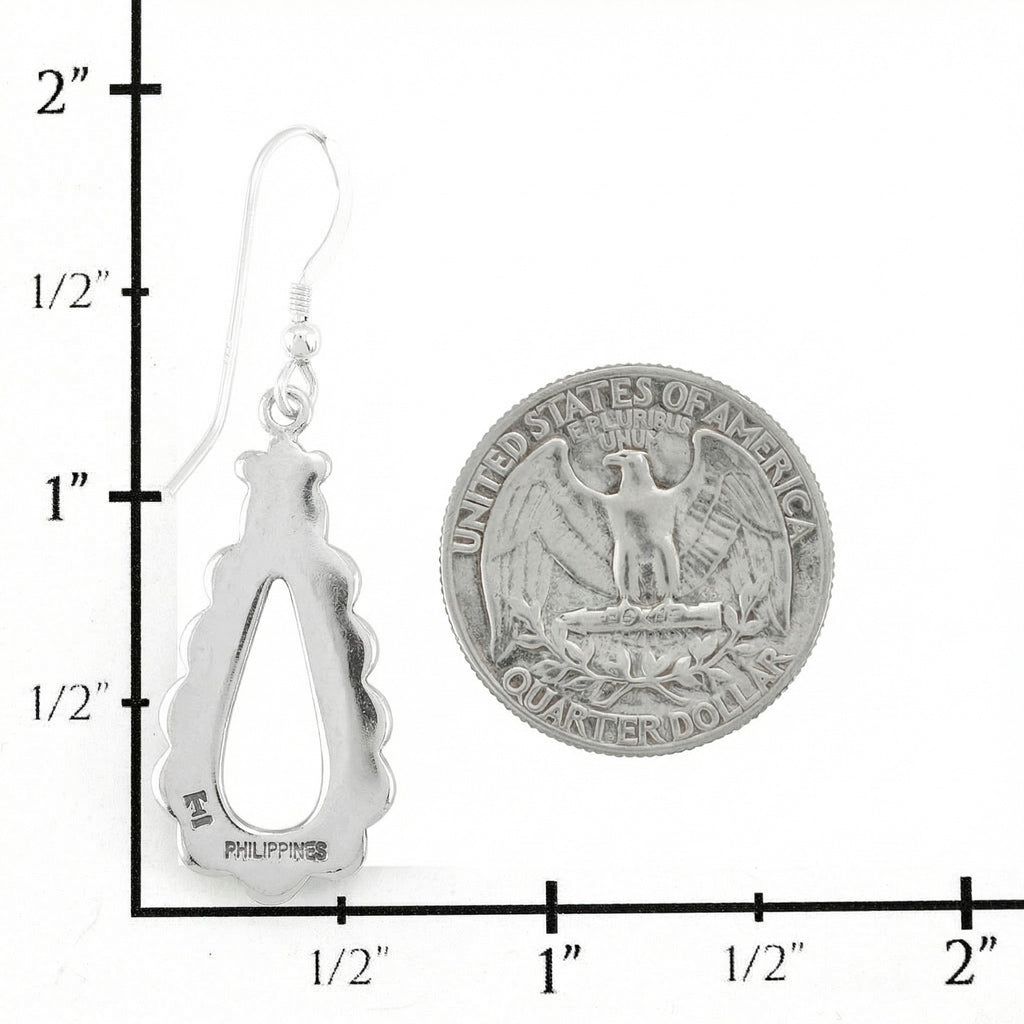 Turquoise Earrings SilverBronzé E1486-SB-C75