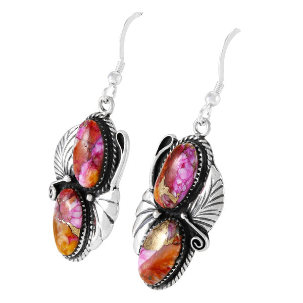 Plum Spiny Earrings Sterling Silver E1488-C92