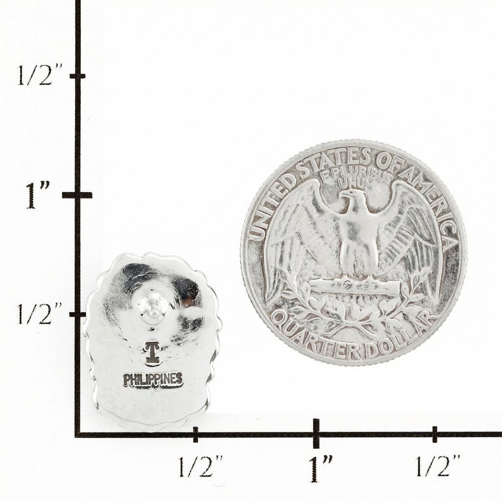 Turquoise Earrings SilverBronzé E1490-SB-C75