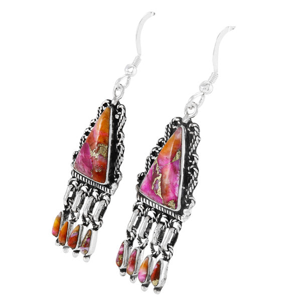 Plum Spiny Earrings Sterling Silver E1494-C92