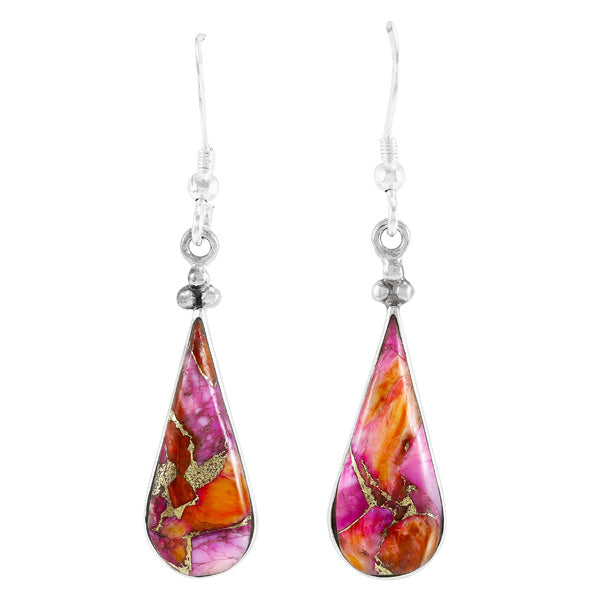 Plum Spiny Earrings Sterling Silver E1496-C92