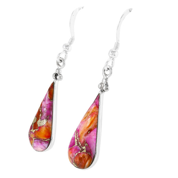 Plum Spiny Earrings Sterling Silver E1496-C92