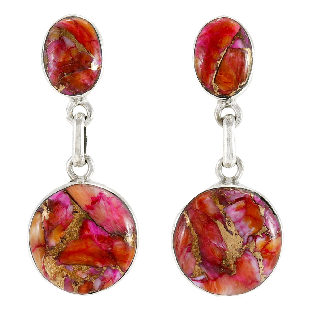Plum Spiny Earrings Sterling Silver E1499-C92
