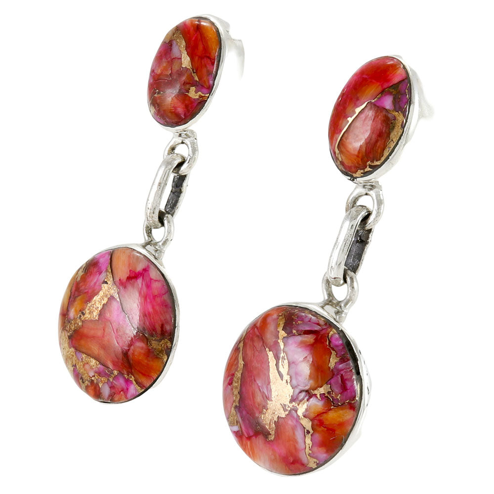 Plum Spiny Earrings Sterling Silver E1499-C92