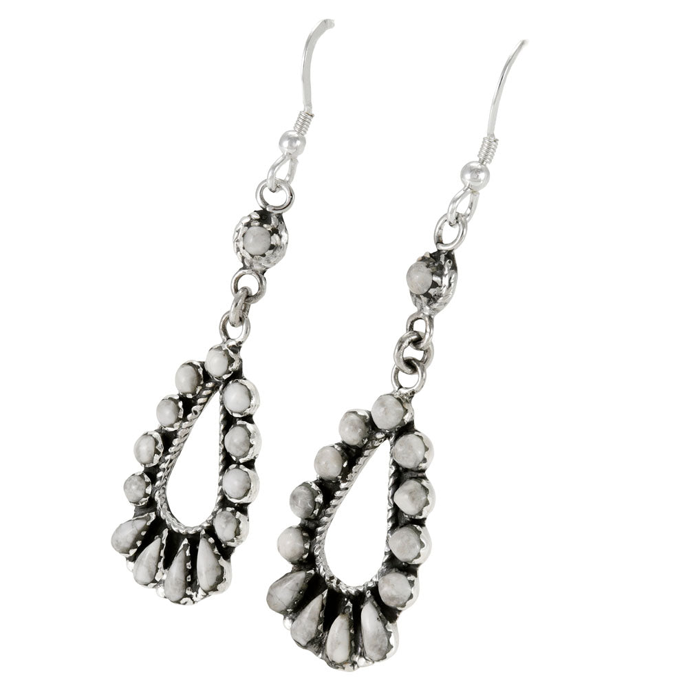Howlite Earrings Sterling Silver E1505-C103