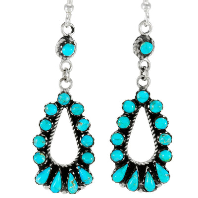 Turquoise Earrings Sterling Silver E1505-C75