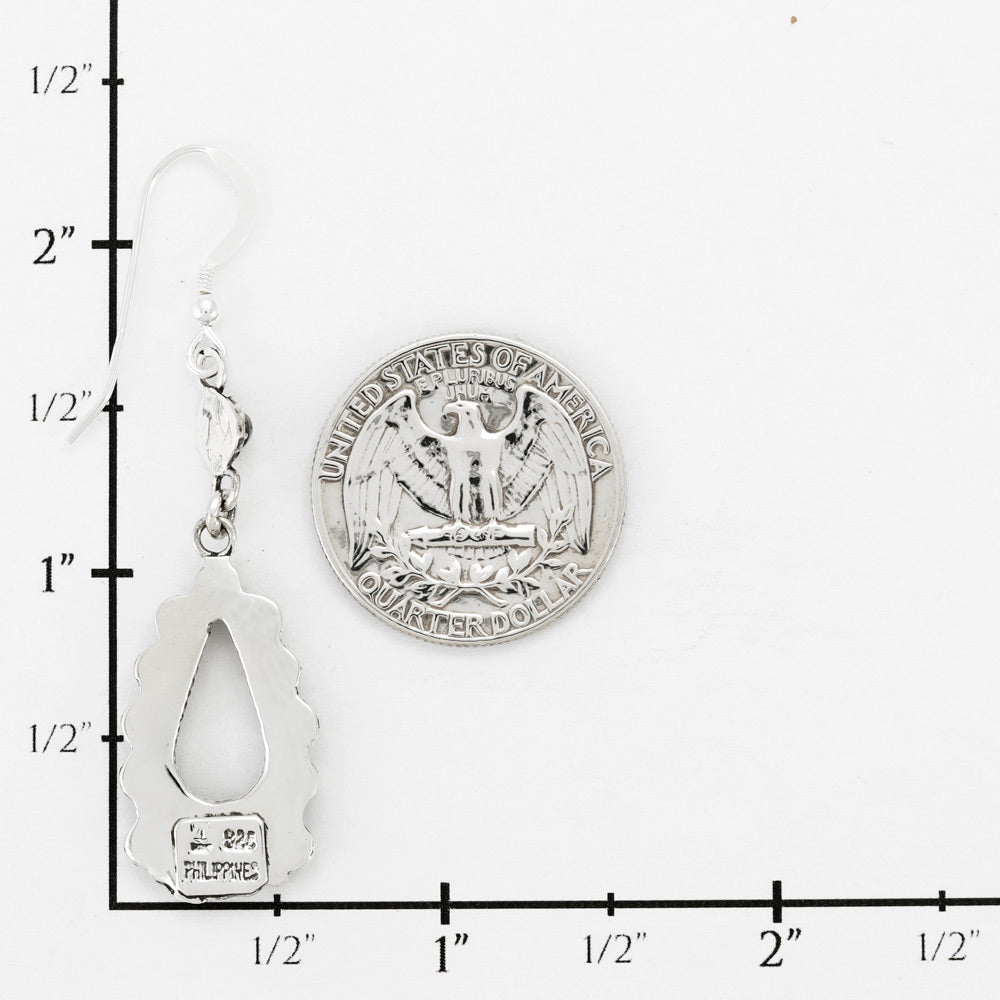 Turquoise Earrings Sterling Silver E1505-C75