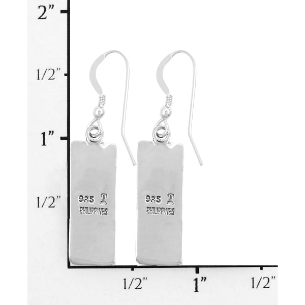Spiny Turquoise Earrings Sterling Silver Earrings E6004-C89