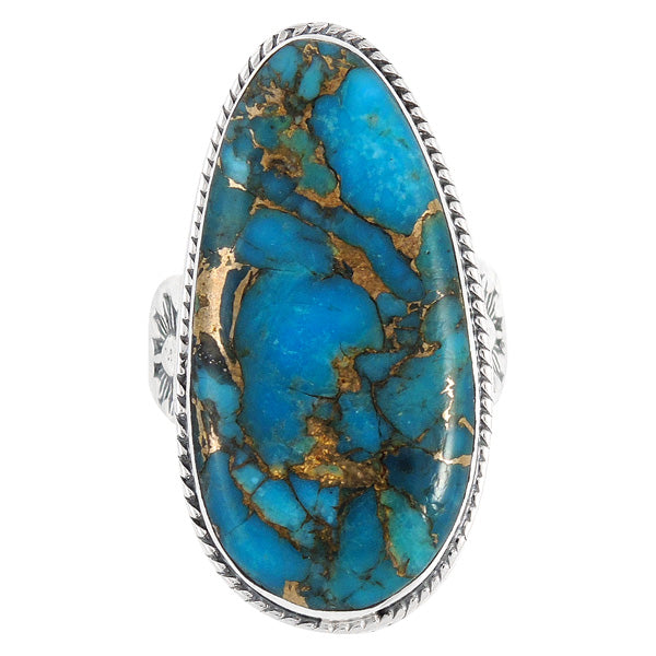 Matrix Turquoise Ring Sterling Silver R2230-C84