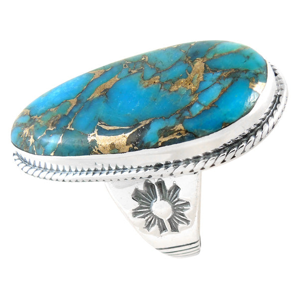 Matrix Turquoise Ring Sterling Silver R2230-C84