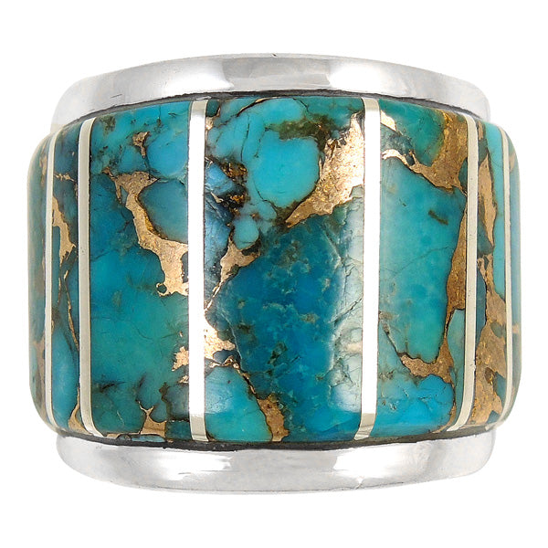 Matrix Turquoise Ring Sterling Silver R2432-C84