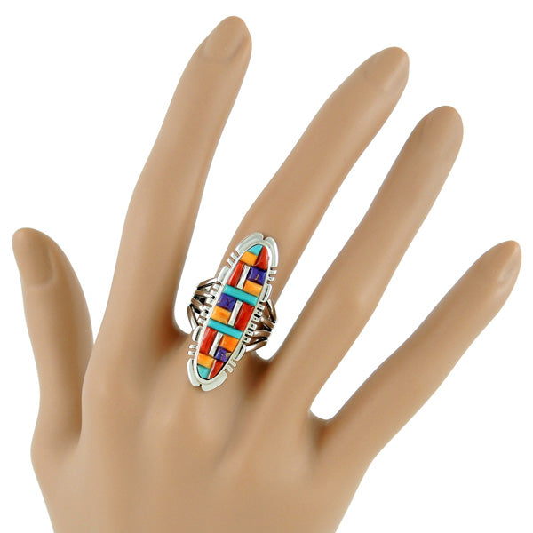 Multi Gemstone Ring Sterling Silver R2096-LG-C51