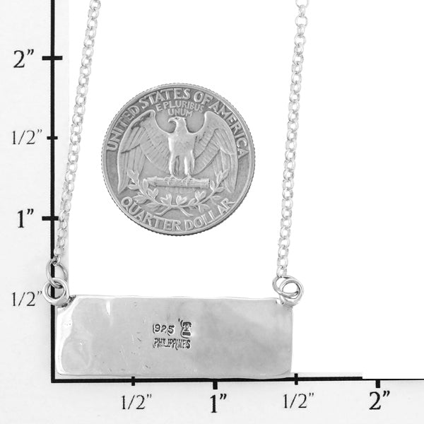 Turquoise Necklace Sterling Silver N6004-C75