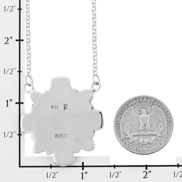 Multicolor Necklace Sterling Silver N6009-C71