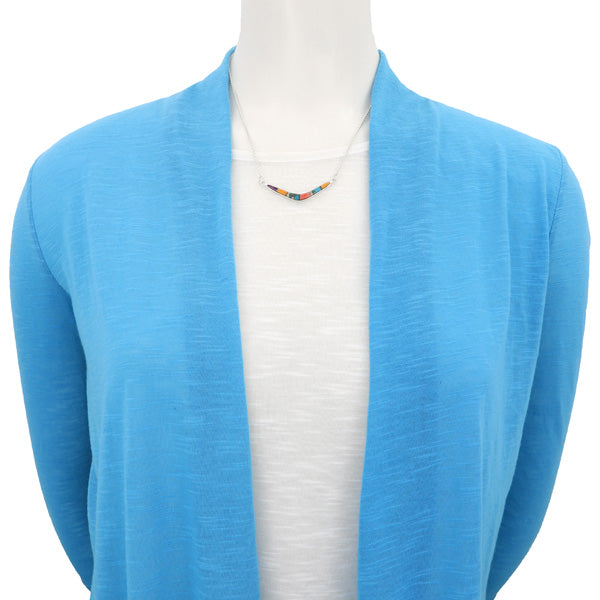 Multicolor Necklace Sterling Silver N6012-C00