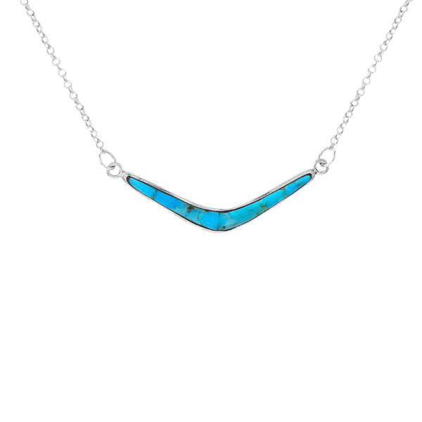 Turquoise Necklace Sterling Silver N6012-C75