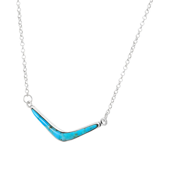 Turquoise Necklace Sterling Silver N6012-C75
