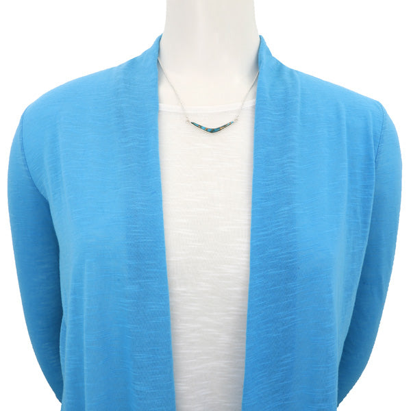 Matrix Turquoise Necklace Sterling Silver N6012-C84
