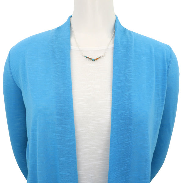 Spiny Turquoise Necklace Sterling Silver N6012-C89
