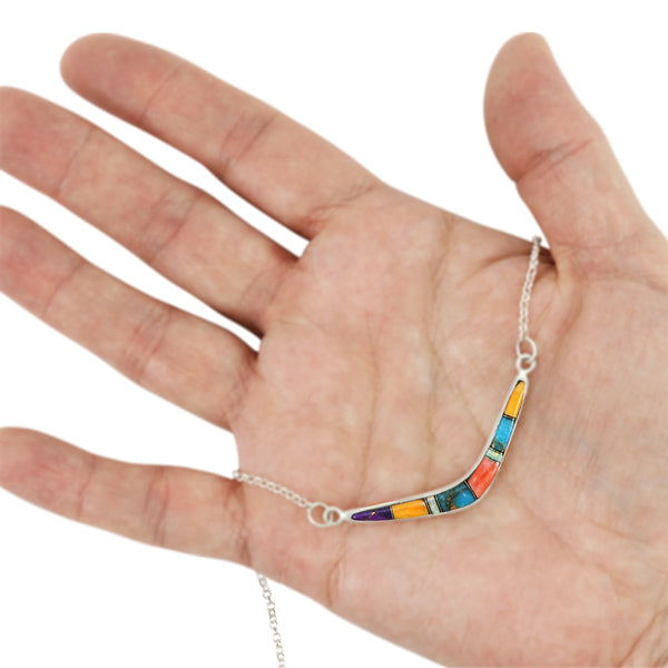 Multicolor Necklace Sterling Silver N6012-C00