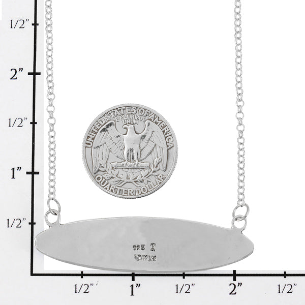 Turquoise Necklace Sterling Silver N6020-C75