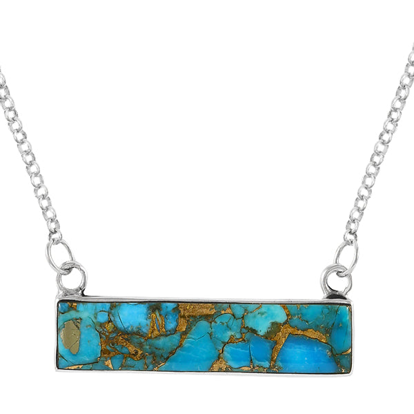 Matrix Turquoise Necklace Sterling Silver N6006-SM-C84