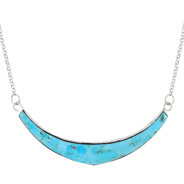 Turquoise Necklace Sterling Silver N6026-C75