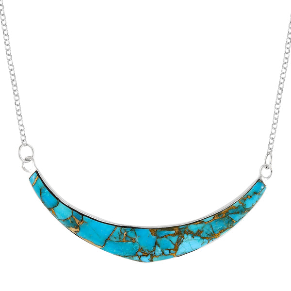 Matrix Turquoise Necklace Sterling Silver N6026-C84