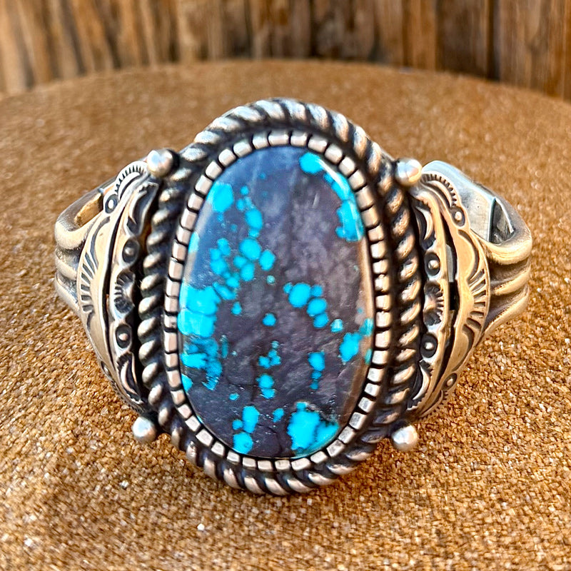 Native American Turquoise Bracelet Sterling Silver NB5002