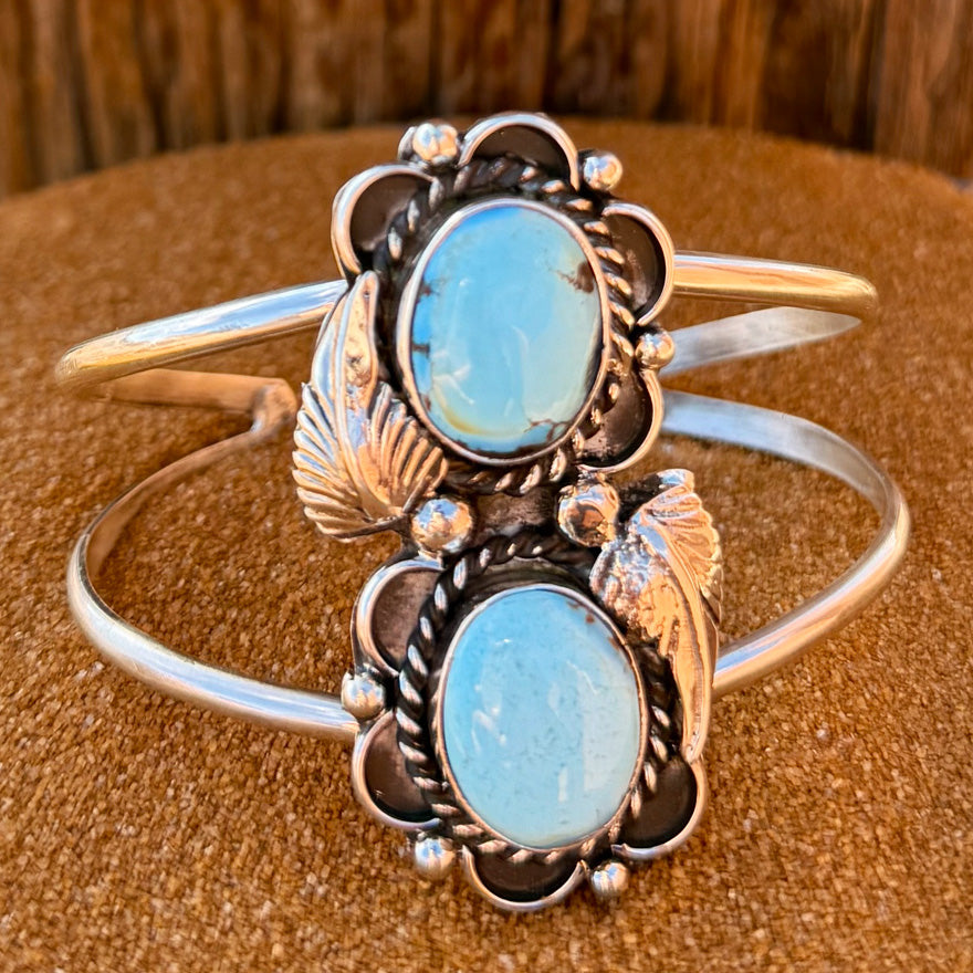 Native American Turquoise Bracelet Sterling Silver NB5003