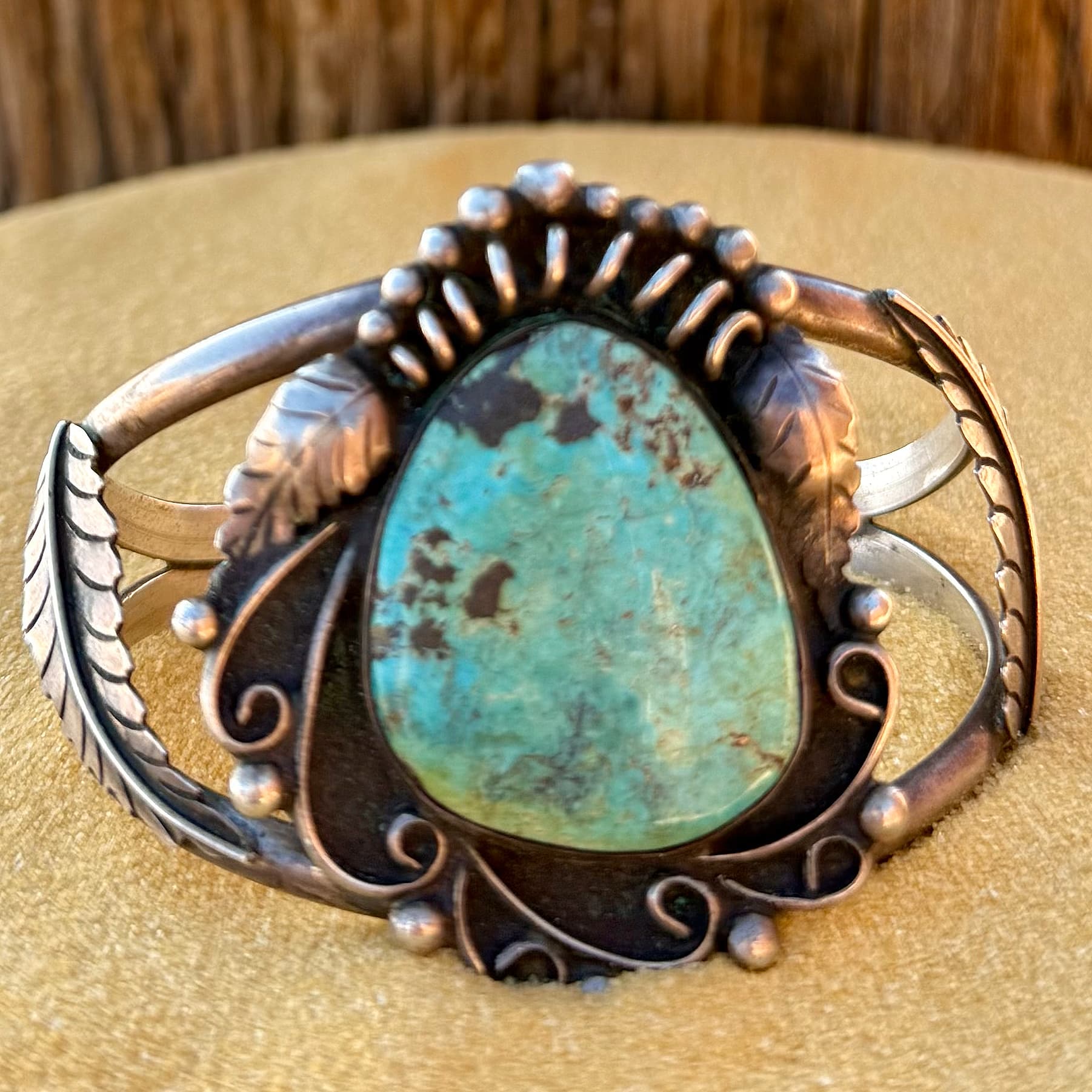 Native American Turquoise Bracelet Sterling Silver NB5007