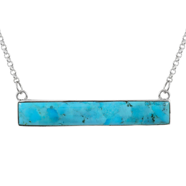 Turquoise Necklace Sterling Silver N6006-LG-C75