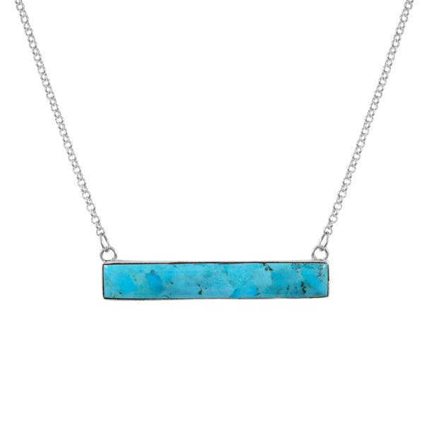 Turquoise Necklace Sterling Silver N6006-LG-C75