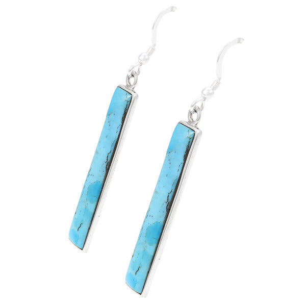 Turquoise Earrings Sterling Silver E6006-C75