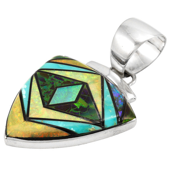 Multicolor Pendant Sterling Silver P3023-C01