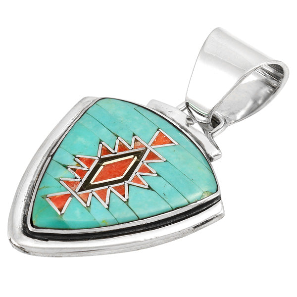 Multicolor Pendant Sterling Silver P3026-C46