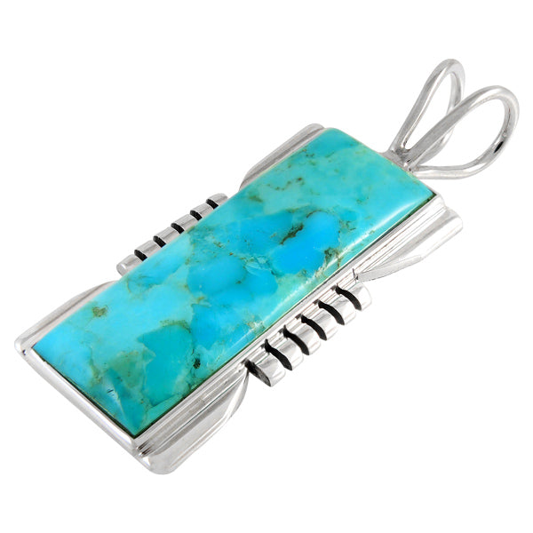 Turquoise Jewelry Pendant Sterling Silver P3044-LG-C75