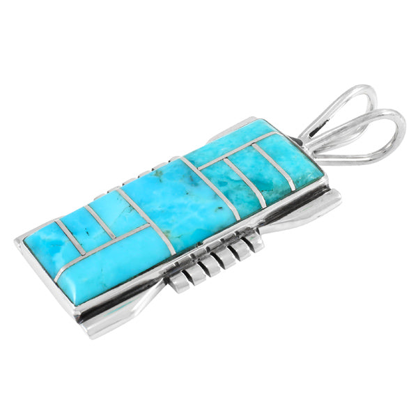 Sterling Silver Pendant Turquoise P3044-LG-C05