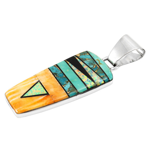 Multicolor Pendant Sterling Silver P3045-C01