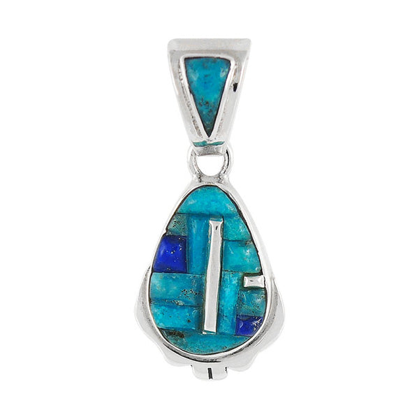 Turquoise Pendant Sterling Silver P3081-C55